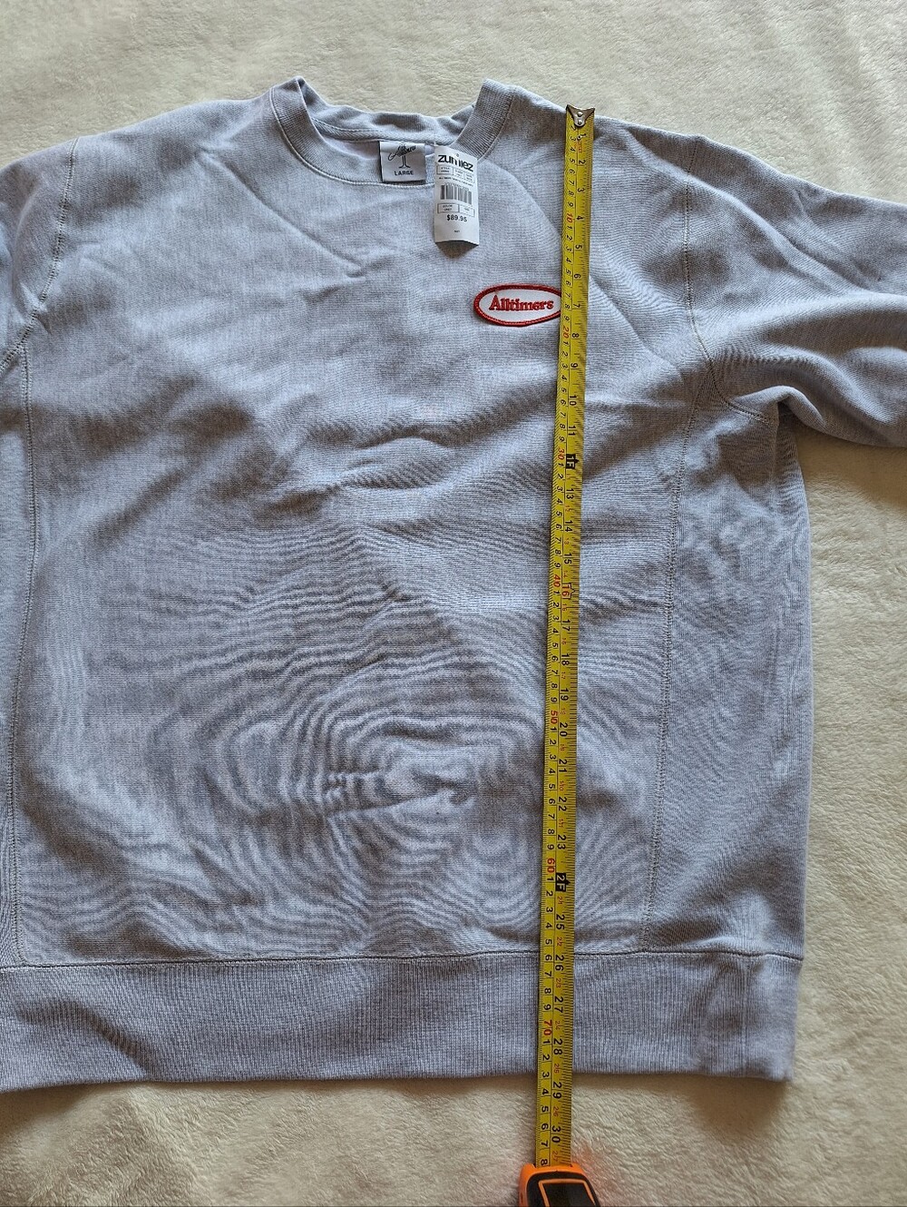 Alltimers Tankful Crewneck Sweatshirt - BNWT Gray Size L - Picture 4 of 7